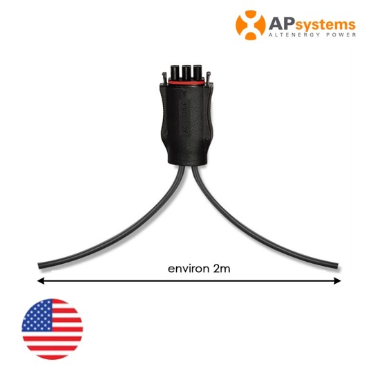 Câble de 2 mètres APSystems Y2 pour micro-onduleur DS3 monophasé