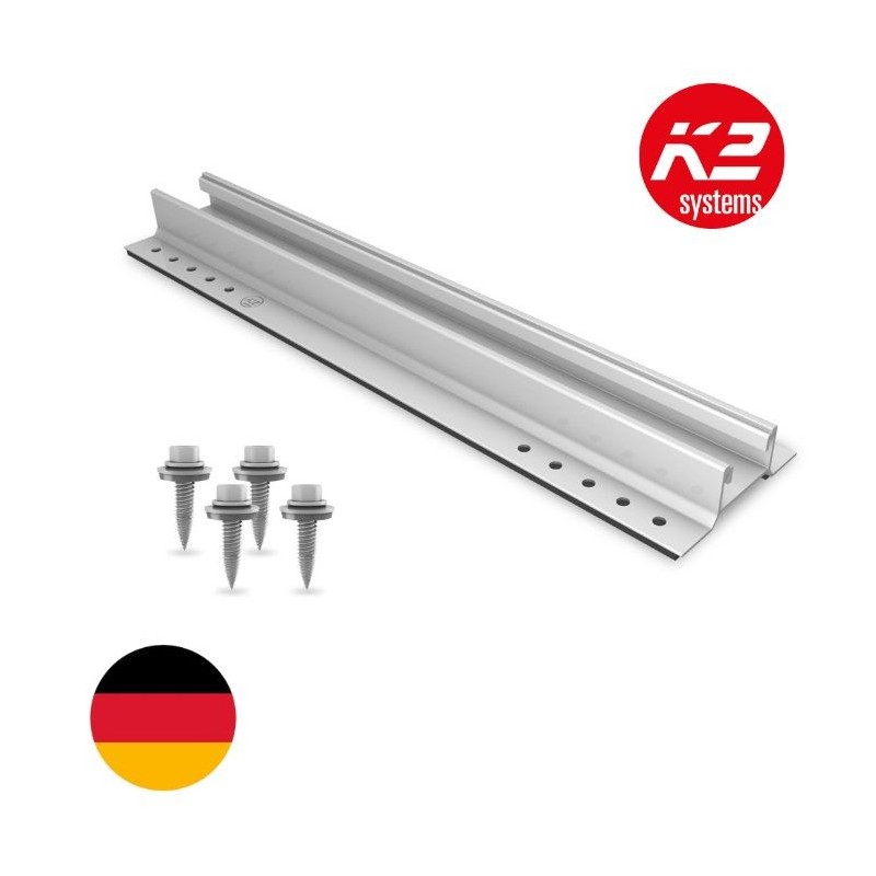 Lot De 4 Rails De Montage En Acier électrique Avec Fente Pour