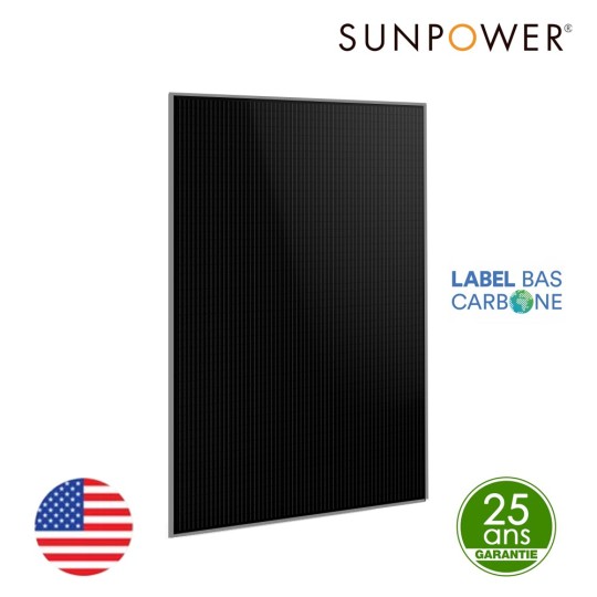 Panneau solaire photovoltaïque Sunpower 410Wc bas carbone