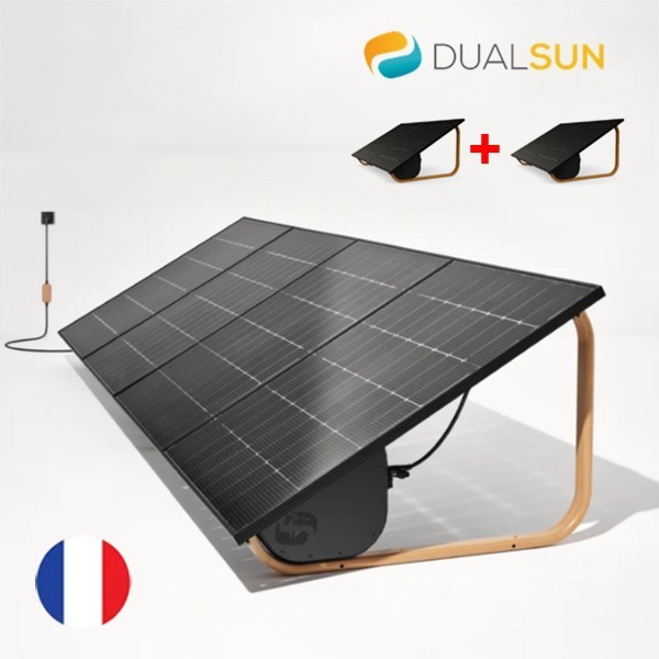 Kit prêt à poser de 2 panneaux solaires plug and play 840 Wc