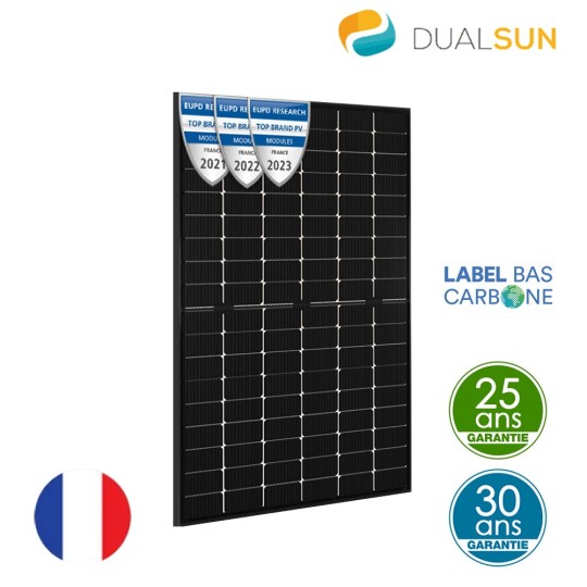 Panneau solaire Dualsun FLASH 425 Wc Half-cut Glass Glass bi-facial