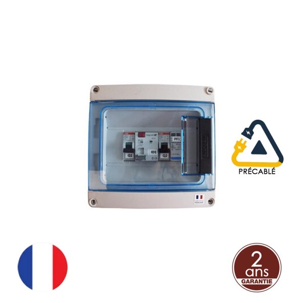 Coffret électrique de protection 3kW AC avec compteur de production